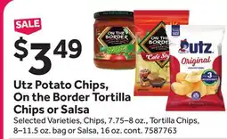 Stop&Shop Utz Potato Chips, On the Border Tortilla Chips or Salsa offer