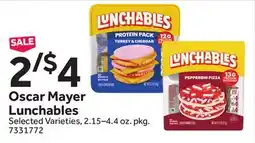 Stop&Shop Oscar Mayer Lunchables offer