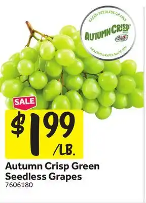 Stop&Shop Autumn Crisp Green Seedless Grapes offer