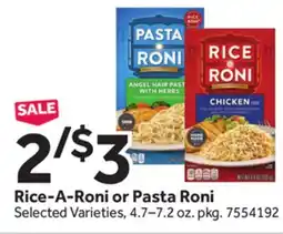 Stop&Shop Rice-A-Roni or Pasta Roni offer