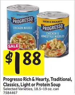 Stop&Shop Progresso Rich & Hearty, Traditional, Classics, Light or Protein Soup offer