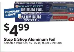 Stop&Shop Stop & Shop Aluminum Foil offer
