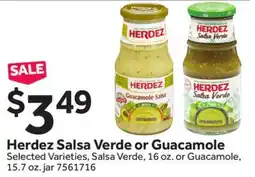 Stop&Shop Herdez Salsa Verde or Guacamole offer