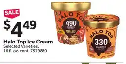 Stop&Shop Halo Top Ice Cream offer