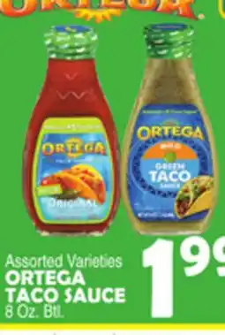Bravo Supermarkets ORTEGA TACO SAUCE offer