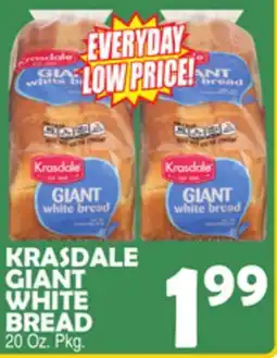 Bravo Supermarkets KRASDALE GIANT WHITE BREAD offer