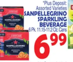 Bravo Supermarkets SANPELLEGRINO SPARKLING BEVERAGE offer
