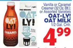 Bravo Supermarkets OAT-LY! OAT MILK 1/2 Gal. Cntr offer