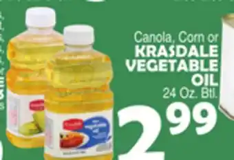 Bravo Supermarkets KRASDALE VEGETABLE OIL offer