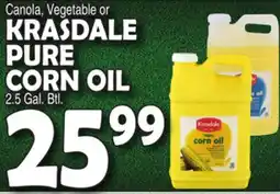 Bravo Supermarkets KRASDALE PURE CORN OIL offer