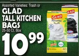 Bravo Supermarkets GLAD TALL KITCHEN BAGS offer