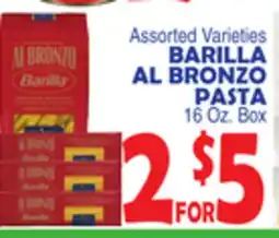 Bravo Supermarkets BARILLA AL BRONZO PASTA offer
