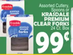 Bravo Supermarkets KRASDALE PREMIUM CLEAR FORKS offer