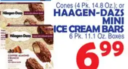Bravo Supermarkets HAAGEN-DAZS MINI ICE CREAM BARS 6 Pk. 11.1 Oz. Boxes offer