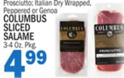 Bravo Supermarkets COLUMBUS SLICED SALAME offer