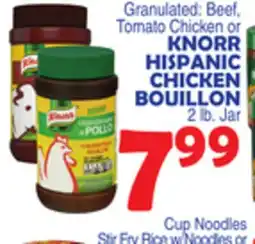 Bravo Supermarkets KNORR HISPANIC CHICKEN BOUILLON offer