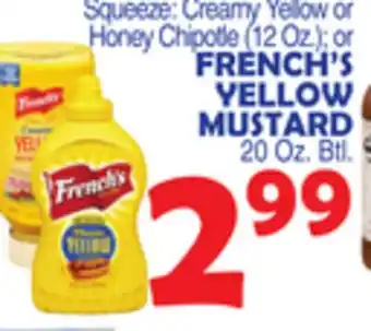 Bravo Supermarkets FRENCH'S YELLOW MUSTARD offer