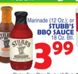 Bravo Supermarkets STUBB'S BBQ SAUCE offer