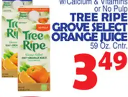 Bravo Supermarkets TREE RIPE GROVE SELECT ORANGE JUICE offer