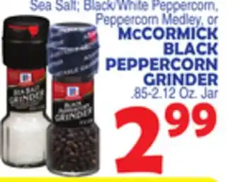 Bravo Supermarkets MCCORMICK BLACK PEPPERCORN GRINDER offer
