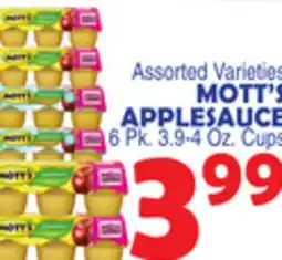 Bravo Supermarkets MOTT'S APPLESAUCE offer