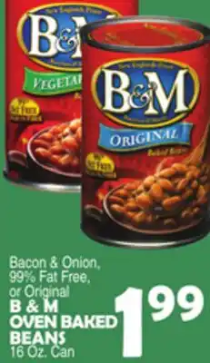 Bravo Supermarkets B & M OVEN BAKED BEANS offer