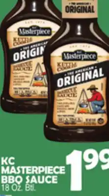 Bravo Supermarkets MASTERPIECE BBQ SAUCE offer