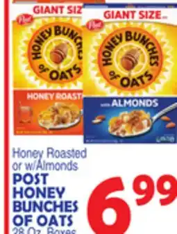 Bravo Supermarkets POST HONEY BUNCHES OF OATS offer