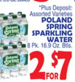 Bravo Supermarkets POLAND SPRING SPARKLING WATER offer