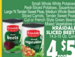 Bravo Supermarkets KRASDALE SLICED BEETS offer