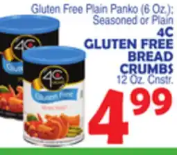 Bravo Supermarkets 4C GLUTEN FREE BREAD CRUMBS offer