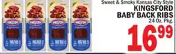 Bravo Supermarkets KINGSFORD BABY BACK RIBS offer