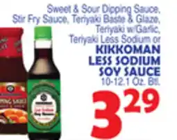Bravo Supermarkets KIKKOMAN LESS SODIUM SOY SAUCE offer