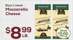 DeCicco & Sons Boar's Head Mozzarella Cheese offer