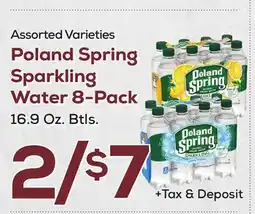 DeCicco & Sons Poland Spring Sparkling Water 8-Pack offer