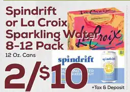 DeCicco & Sons Spindrift or La Croix Sparkling Water offer