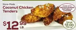 DeCicco & Sons Coconut Chicken Tenders offer