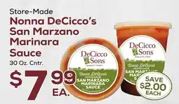 DeCicco & Sons Nonna DeCicco's San Marzano Marinara Sauce offer