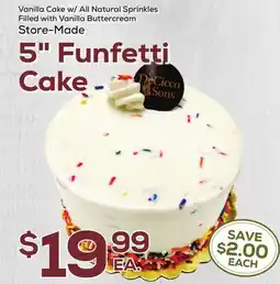 DeCicco & Sons Vanilla Cake w/All Natural offer