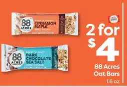 Weis Markets 88 Acres Oat Bars offer