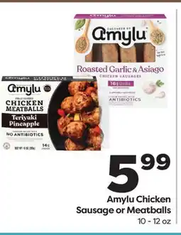 Weis Markets Amylu Chicken Sausage or Meatballs offer