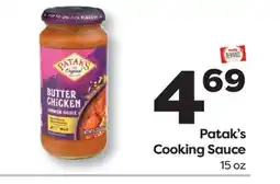 Weis Markets Patak's Cooking Sauce offer