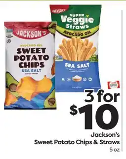 Weis Markets Jackson's Sweet Potato Chips & Straws offer