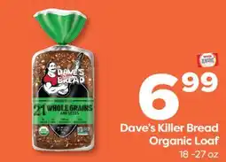 Weis Markets Dave's Killer Bread Organic Loaf offer