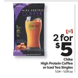 Weis Markets Chike High Protein Coffee or Iced Tea Singles offer