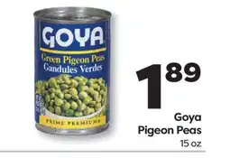 Weis Markets Goya Pigeon Peas offer