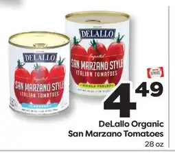 Weis Markets DeLallo Organic San Marzano Tomatoes offer