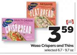 Weis Markets Wasa Crispers and Thins offer