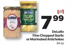 Weis Markets DeLallo Fine Chopped Garlic or Marinated Artichokes offer