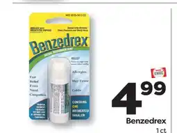 Weis Markets Benzedrex offer